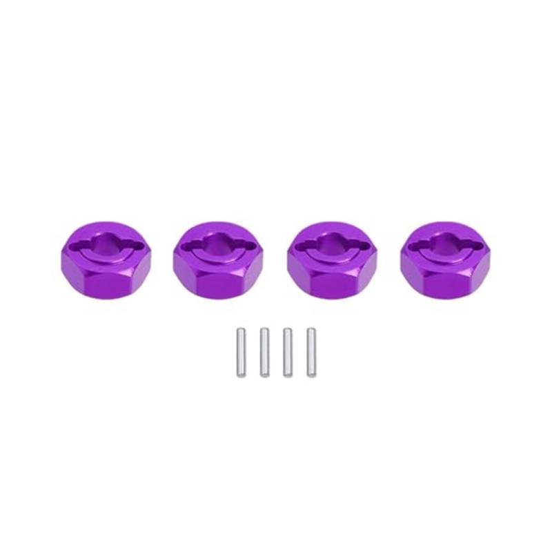 Raddistanzscheiben Aus Aluminium Für MJX Für Hyper Go 1 14 14209 14210 Aluminiumlegierung Sechskantrad-Verbreiterungsadapter Radadapternabe(‎Purple) von BEYEPZNZCK