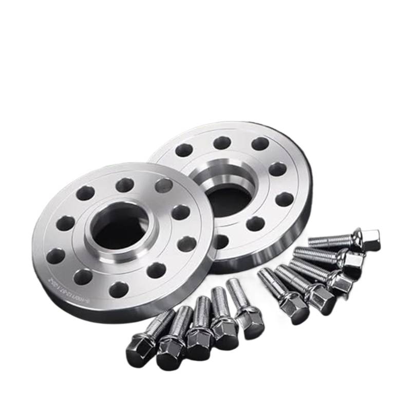 Raddistanzscheiben Aus Aluminium Für VW Für Golf Für Bora Für Polo Für Octavia Für Cabrio Für Phaeton 2 STÜCKE Geschmiedeter Spurverbreiterungsadapter PCD 5x100 & 5x112 CB 57,1 von BEYEPZNZCK