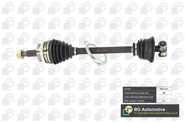 Antriebswelle Vorderachse links BGA DS9510LA Antriebswelle Vorderachse links BGA DS9510LA von BGA