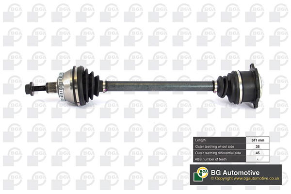 Antriebswelle Vorderachse links BGA DS9621LA Antriebswelle Vorderachse links BGA DS9621LA von BGA