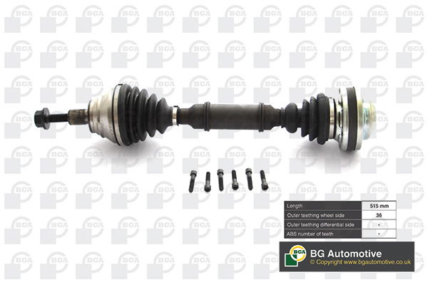 Antriebswelle Vorderachse links BGA DS9631L Antriebswelle Vorderachse links BGA DS9631L von BGA