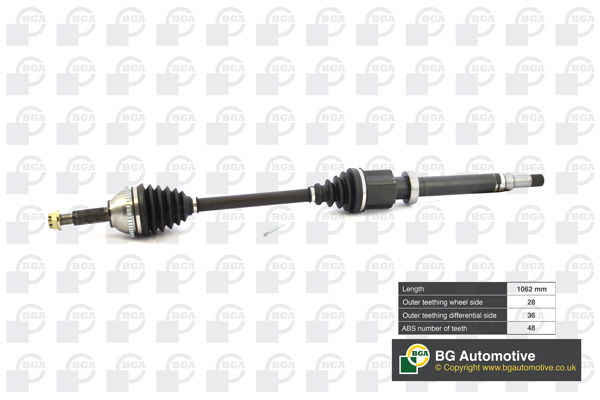 Antriebswelle Vorderachse rechts BGA DS2326R Antriebswelle Vorderachse rechts BGA DS2326R von BGA