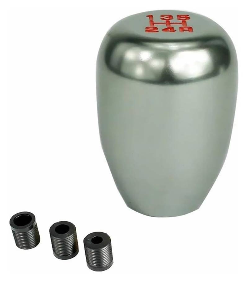 Auto-Schalthebel 7 Farben Universal-Racing Automatischer 5-Gang-Schaltknauf Für Manuelle Getriebe Gangstufe Schaltknauf Kopf(Grey) von BGHGCVAOK