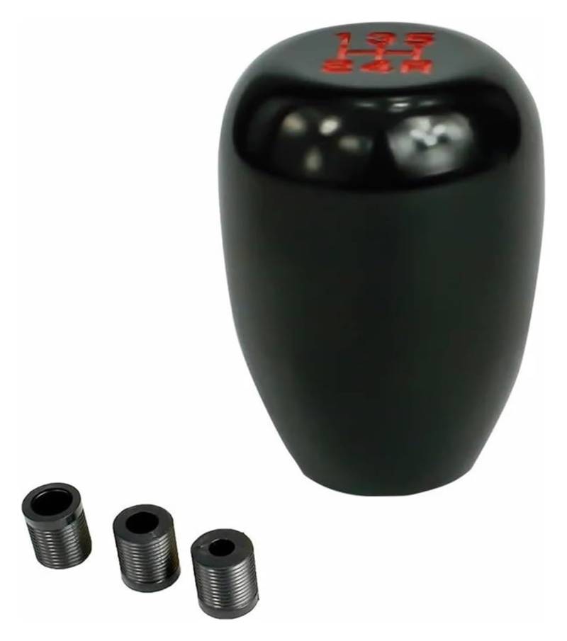 Auto-Schalthebel 7 Farben Universal-Racing Automatischer 5-Gang-Schaltknauf Für Manuelle Getriebe Gangstufe Schaltknauf Kopf(Schwarz) von BGHGCVAOK