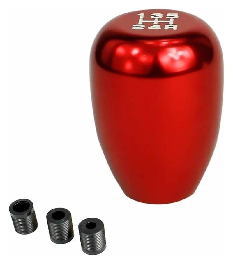Auto-Schalthebel 7 Farben Universal-Racing Automatischer 5-Gang-Schaltknauf Für Manuelle Getriebe Gangstufe Schaltknauf Kopf(rot) von BGHGCVAOK