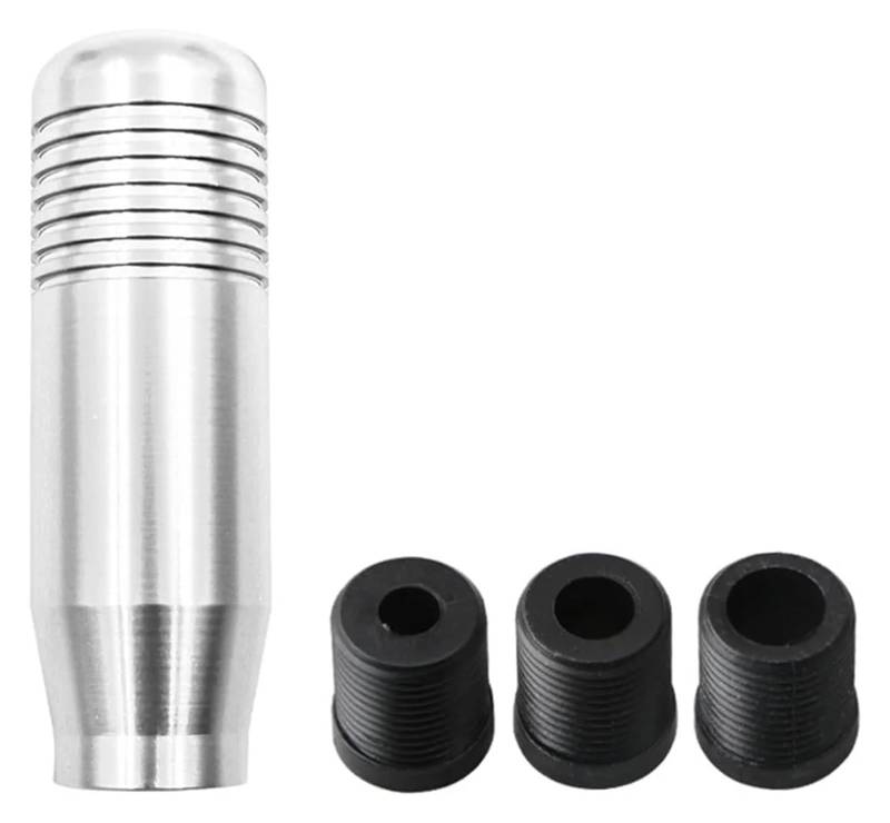 Auto-Schalthebel Stilvoller Universal-Aluminium-Schaltgetriebe-Schalthebel Schaltknauf 8.5 Cm Schalthebel Handball Schaltknauf Kopf(Silber) von BGHGCVAOK