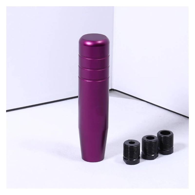 Auto Universal Schaltknauf MT Schalthebel Hebel Schaltknauf Griff Aluminium 13 Cm Stick Shifter Handball Schaltknauf Kopf(Purple 13cm) von BGHGCVAOK