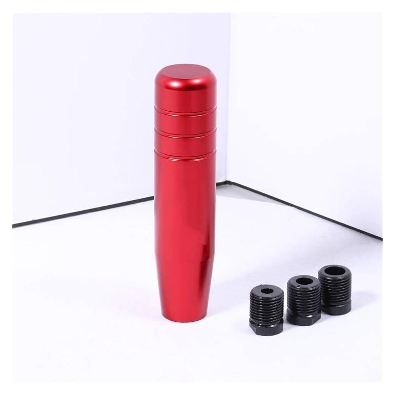Auto Universal Schaltknauf MT Schalthebel Hebel Schaltknauf Griff Aluminium 13 Cm Stick Shifter Handball Schaltknauf Kopf(Red 13cm) von BGHGCVAOK