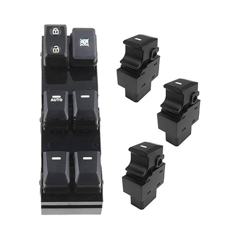 Autofensterschalter Für Kia Für Sportage 2011-2016 Power Fenster Master Switch Control Heber Taste 93570-3W600WK Power Fenster Schalter(Auto set) von BGHGCVAOK