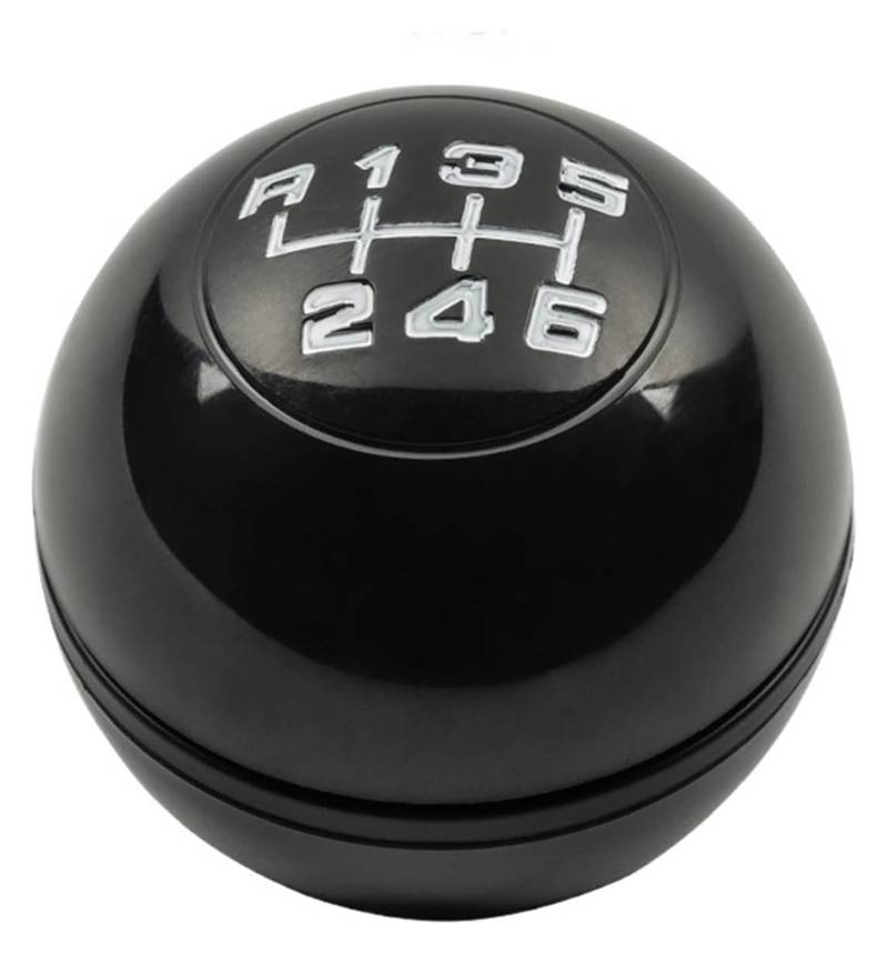 Für A&lfa Für Romeo Für Giulietta 2010 5/6 Geschwindigkeit Manuelle Shifter Hebel Griff Stick Kopf Handball Schaltknauf Schaltknauf Kopf(6 Speed Black) von BGHGCVAOK