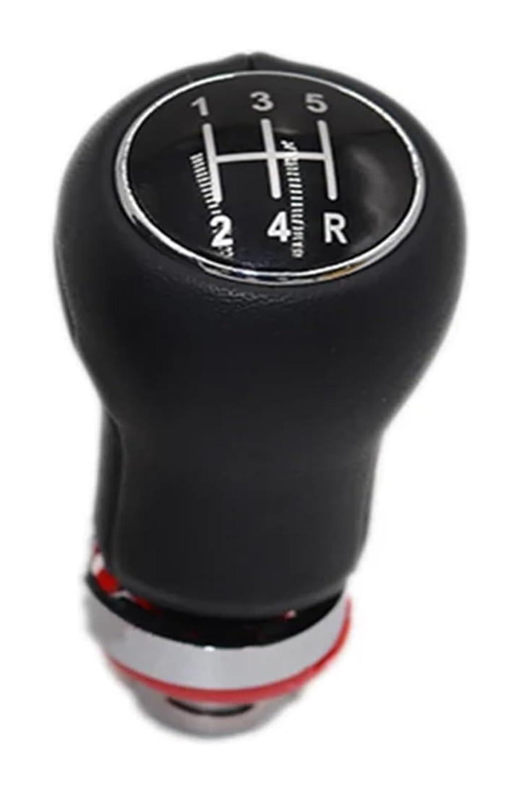 Für A4 8E B6 B7 2000-2008 Auto-Schalthebel Schalthebelmanschette Kofferraumabdeckung Schaltknauf Schaltknauf Kopf(12345R knob) von BGHGCVAOK