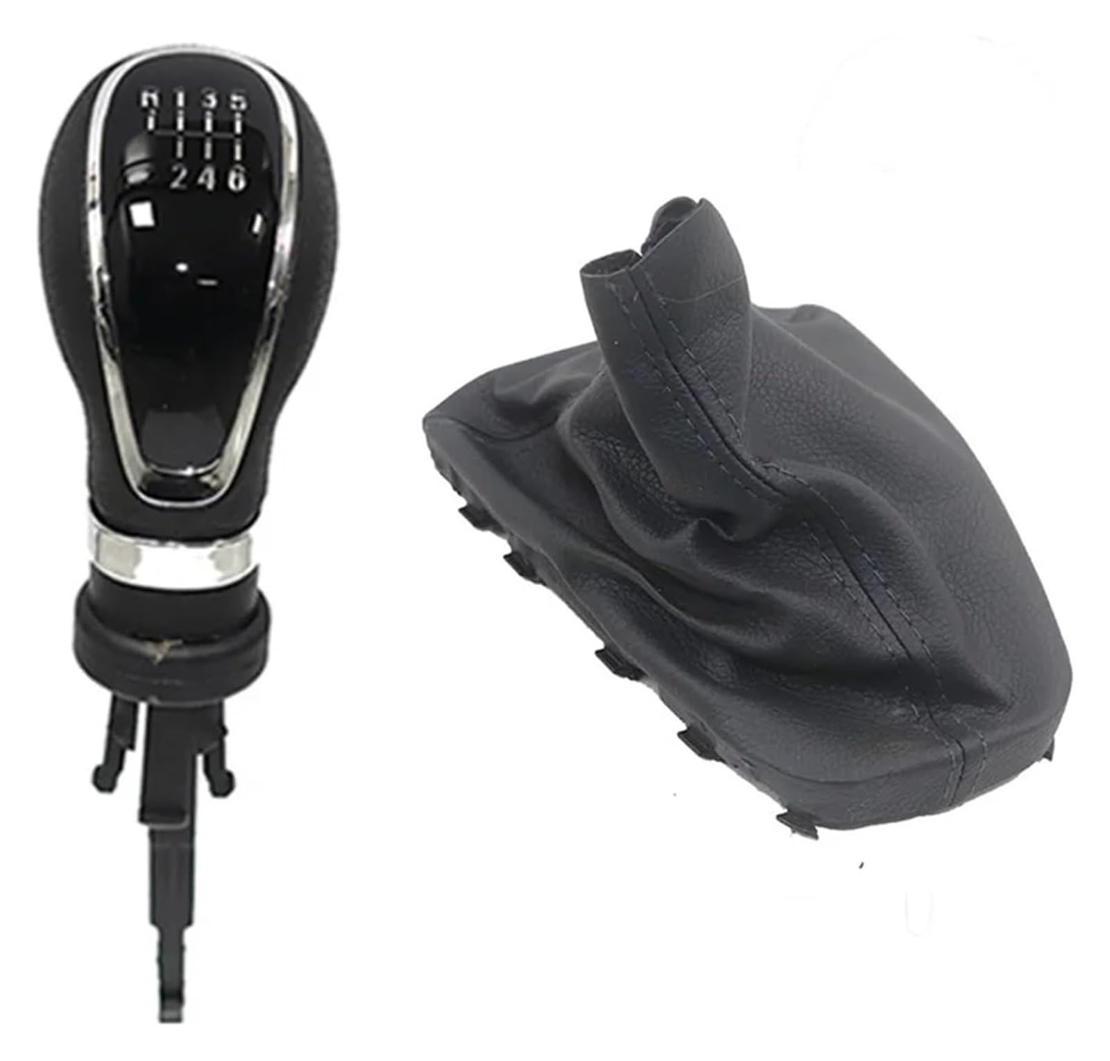 Für ASTR J Für GTC Manuelle Schaltknauf Leder Gamasche Boot Abdeckung Hebel Shifter Stick Shifter Handball Schaltknauf Kopf(6 Speed Set) von BGHGCVAOK