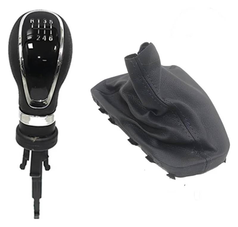 Für ASTR J Für GTC Manuelle Schaltknauf Leder Gamasche Boot Abdeckung Hebel Shifter Stick Shifter Handball Schaltknauf Kopf(6 Speed Set) von BGHGCVAOK