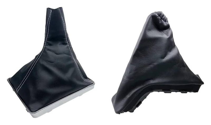 Für ASTRA H Schaltknauf Gamasche Boot Abdeckung Hebel Handbremse Griffe Auto Anti Slip Parkplatz Boot Schaltknauf Kopf(Combo White) von BGHGCVAOK