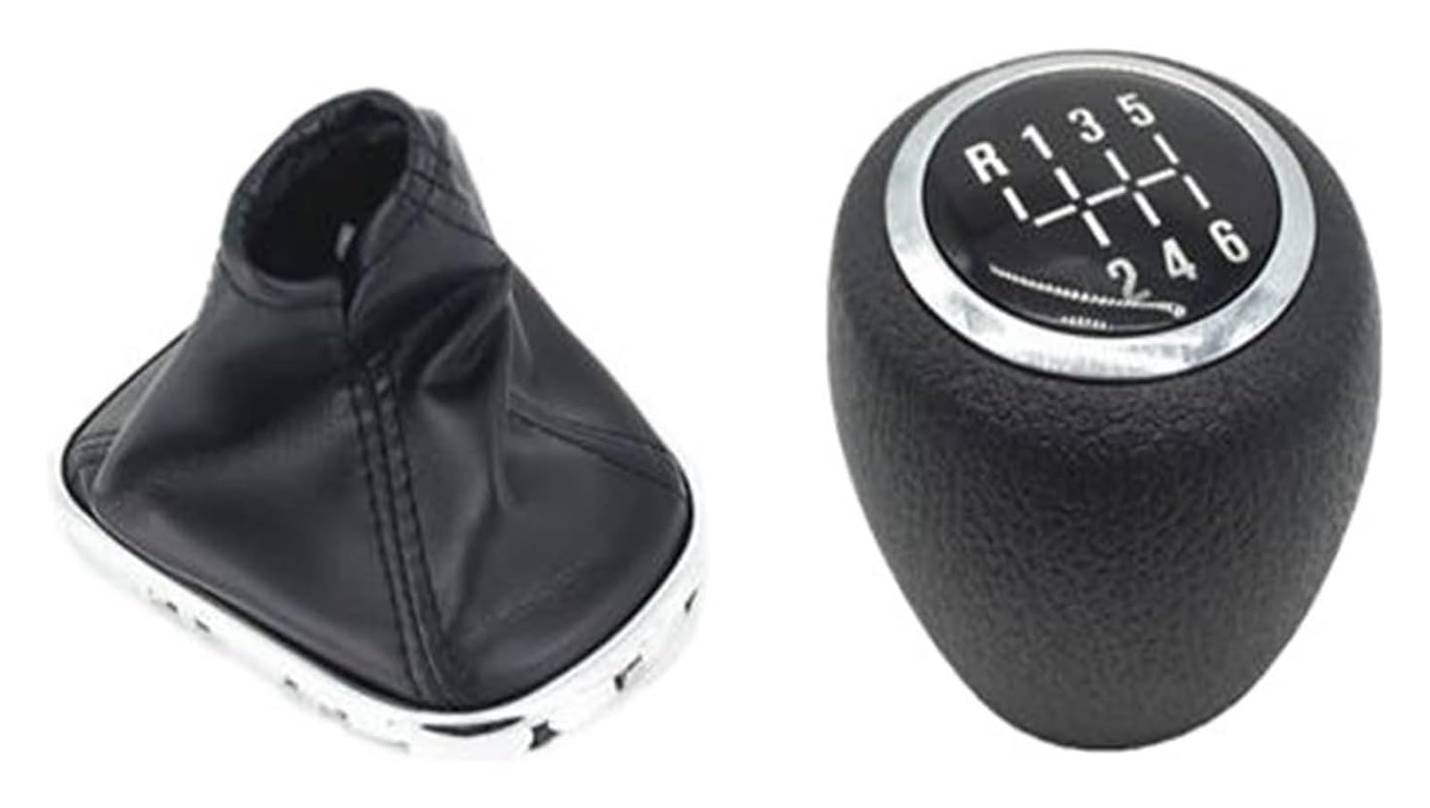 Für Cruze 2008-2012 5/6 Gang Auto Manuelle MT Getriebe Auto Schaltknauf Shifter Hebel Shift Griff Ball Schaltknauf Kopf(6speed and Leather) von BGHGCVAOK