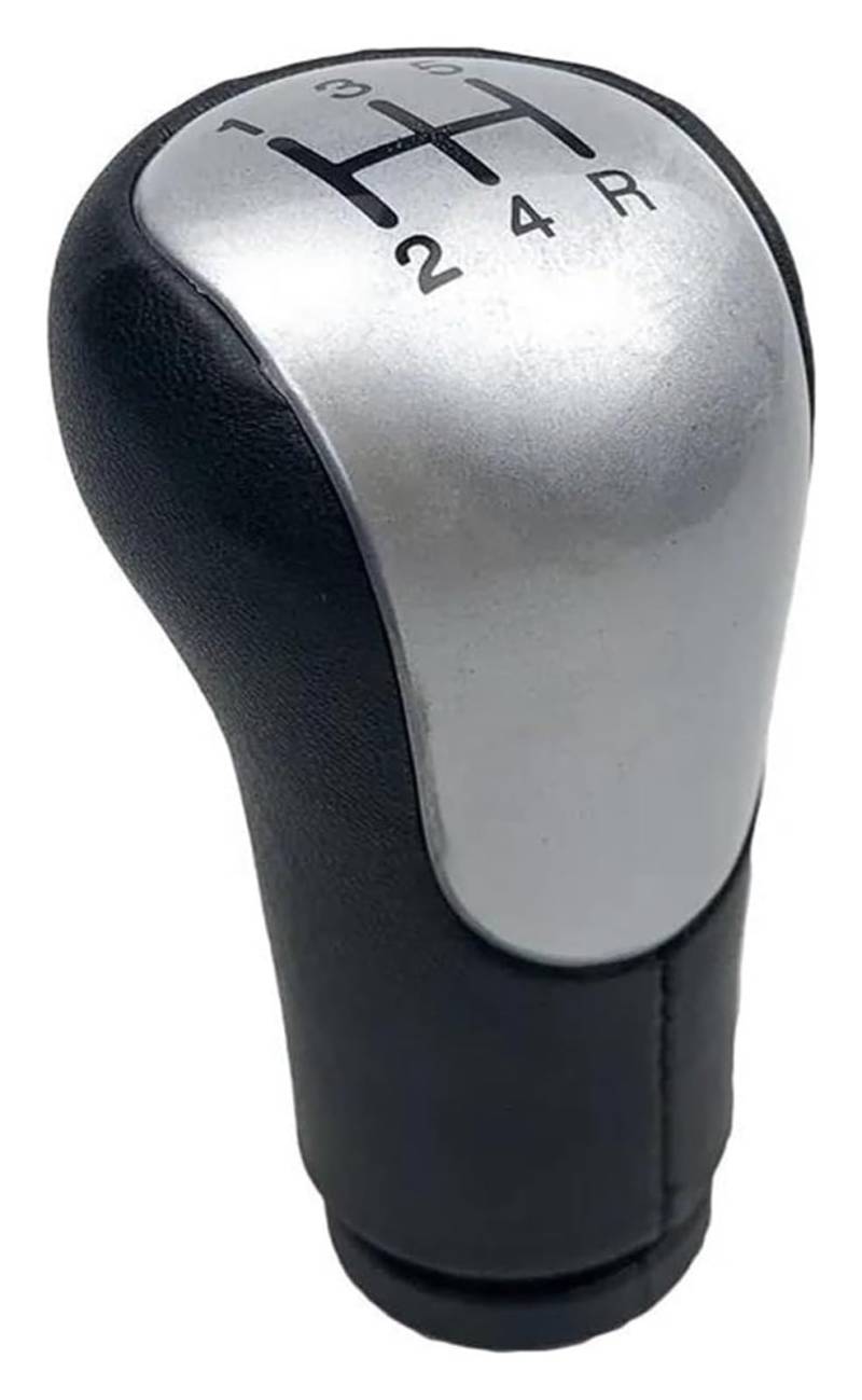 Für Fiesta Für Fusion Für Transit Für Connect 2002-2008 Schaltknauf Schalthebelmanschette Auto Schaltknauf Schaltknauf Kopf(5 Speed Silver) von BGHGCVAOK