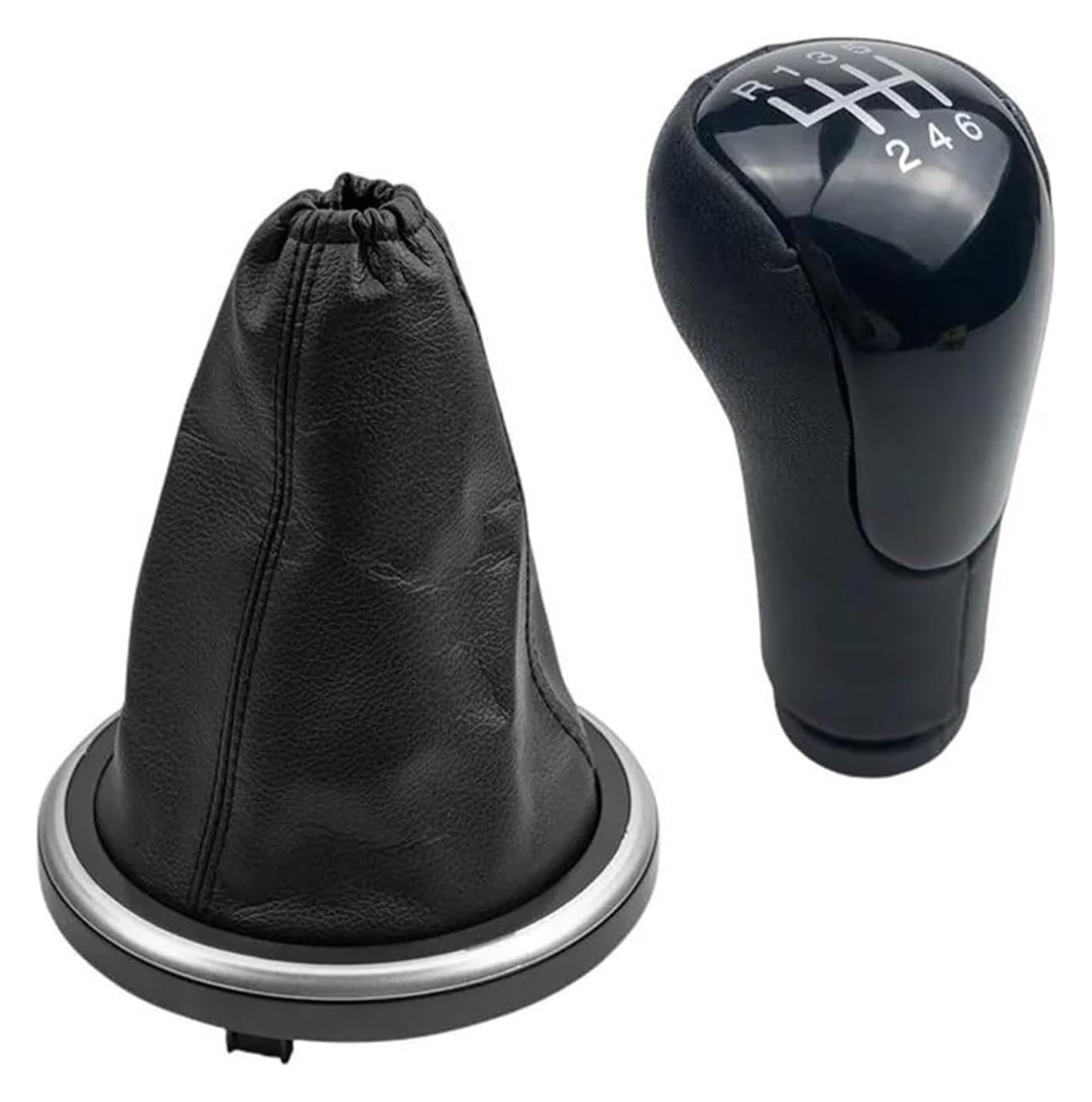 Für Fiesta Für Fusion Für Transit Für Connect 2002-2008 Schaltknauf Schalthebelmanschette Auto Schaltknauf Schaltknauf Kopf(6 Speed Black Case) von BGHGCVAOK