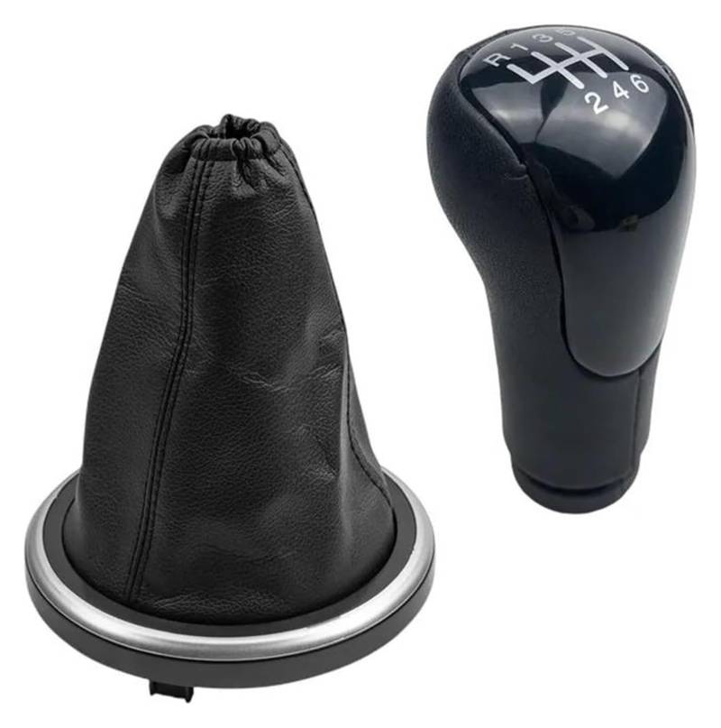 Für Fiesta Für Fusion Für Transit Für Connect 2002-2008 Schaltknauf Schalthebelmanschette Auto Schaltknauf Schaltknauf Kopf(6 Speed Black Case) von BGHGCVAOK