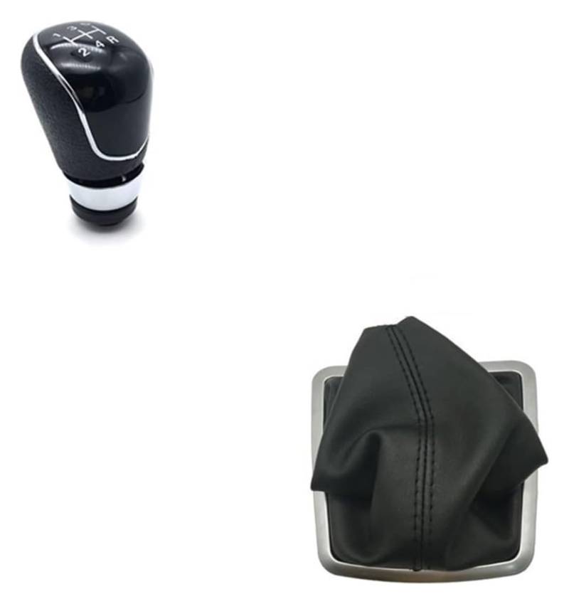 Für Ford Für Focus 2 Für MK2 FL Für MK3 Für MK4 Für MK7 Für MONDEO Für KUGA Für GALAXY Für FIESTA Manuelle 5 6 Speed ​​Shift Griff Schaltknauf Kopf(Black Large 5 Speed) von BGHGCVAOK