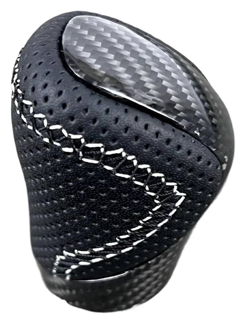 Für Is250 Is300 Carbon Fiber Schalthebel Schalthebel Shift Kopf Angepasst Stil Auto Teile Schaltknauf Kopf(Perforated Leather) von BGHGCVAOK