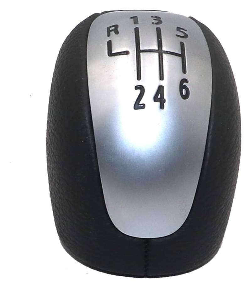 Für Laguna III Für MK3 2007-2015 6-Gang-Schaltgetriebe Schaltknauf Kopf Getriebeabdeckung Schalthebel Stick Handball Schaltknauf Kopf(Schwarz) von BGHGCVAOK
