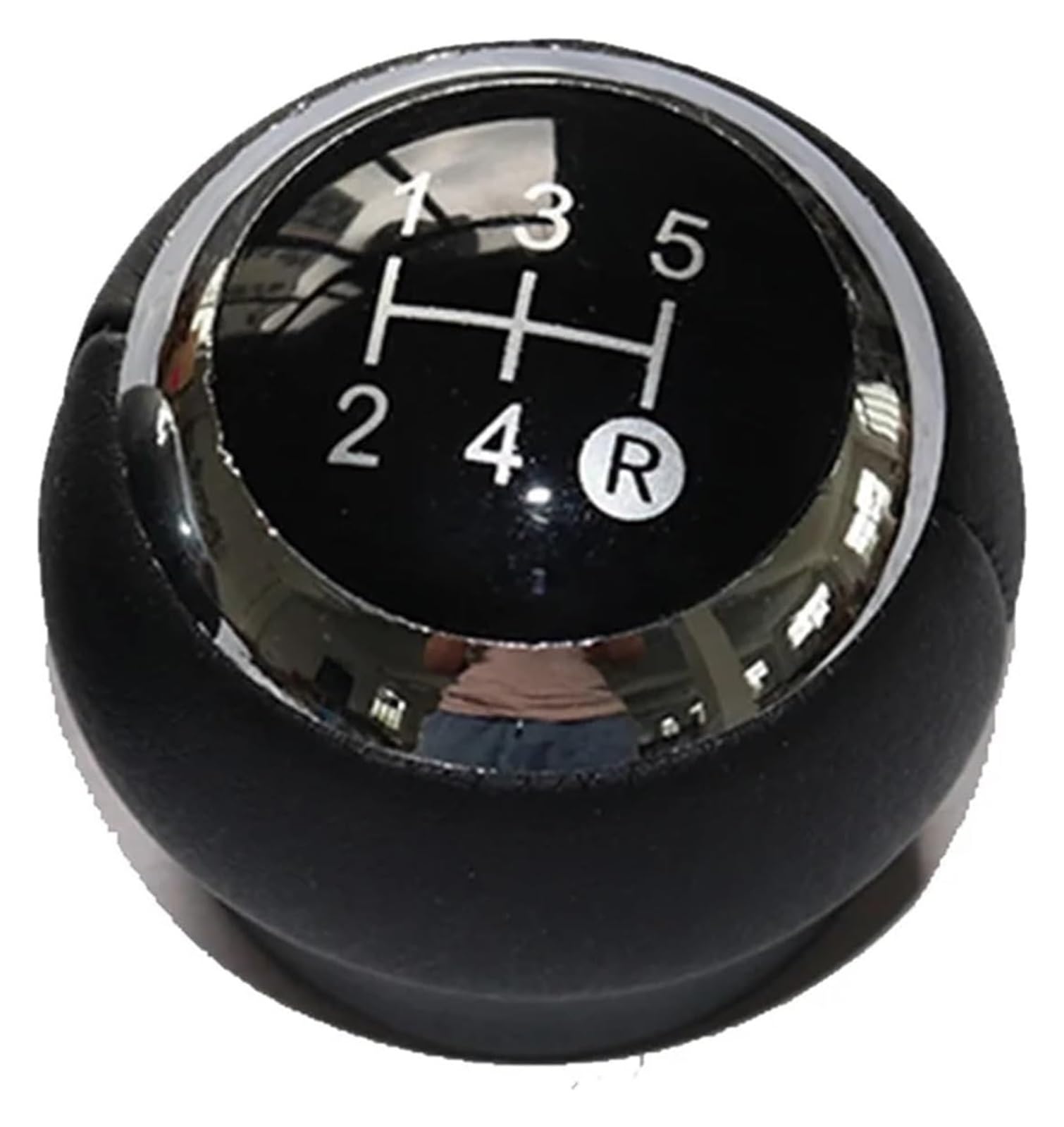 Für T&oyota Für Verso 2009-2013 Manuelle Getriebe Stick Griff Ändern Knob Abdeckung Getriebe Shift Staub Jacke Schaltknauf Kopf(5 Speed Black Knob) von BGHGCVAOK