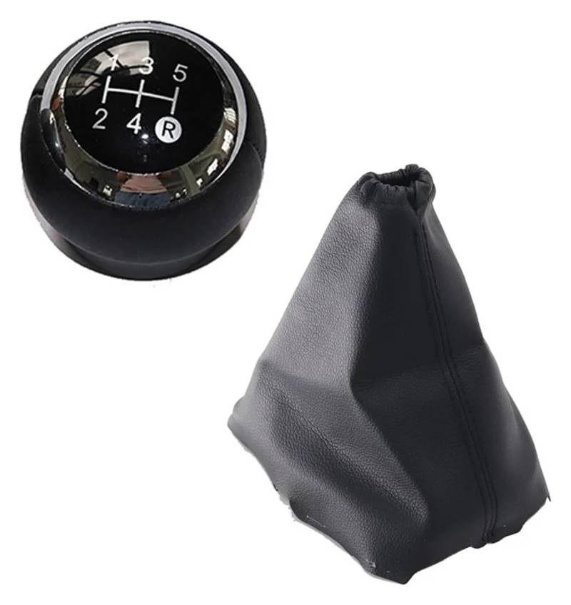 Für T&oyota Für Verso 2009-2013 Manuelle Getriebe Stick Griff Ändern Knob Abdeckung Getriebe Shift Staub Jacke Schaltknauf Kopf(5 Speed Black Set) von BGHGCVAOK