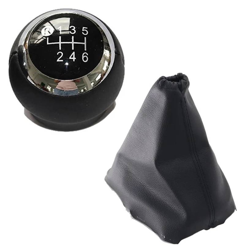 Für T&oyota Für Verso 2009-2013 Manuelle Getriebe Stick Griff Ändern Knob Abdeckung Getriebe Shift Staub Jacke Schaltknauf Kopf(6 Speed Black Set) von BGHGCVAOK