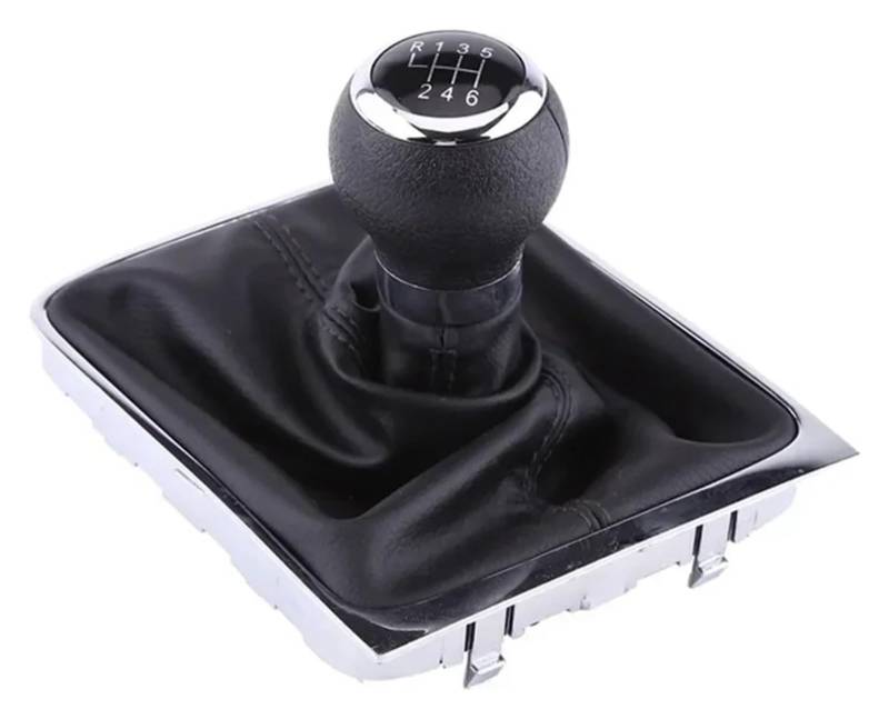 Für VW Für P&assat Für B6 2005-2012 Manueller Schaltknaufhebel Schalthebelmanschette PU-Leder 5/6-Gang Schaltknauf Kopf(6 Speed) von BGHGCVAOK