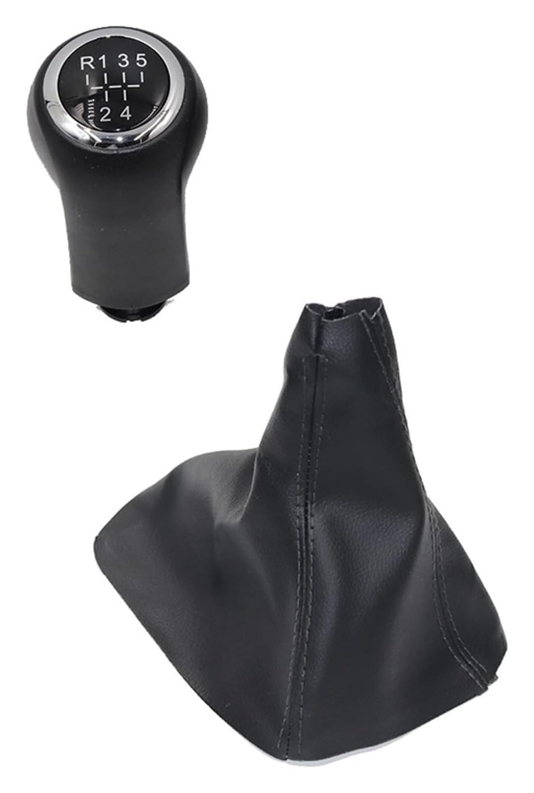Für Zafira B 2005-2014 5/6 Geschwindigkeit Auto Shift Schaltknauf Mit Leder Getriebe Schalthebel Schalt Griff Schaltknauf Kopf(R12345 Pair) von BGHGCVAOK