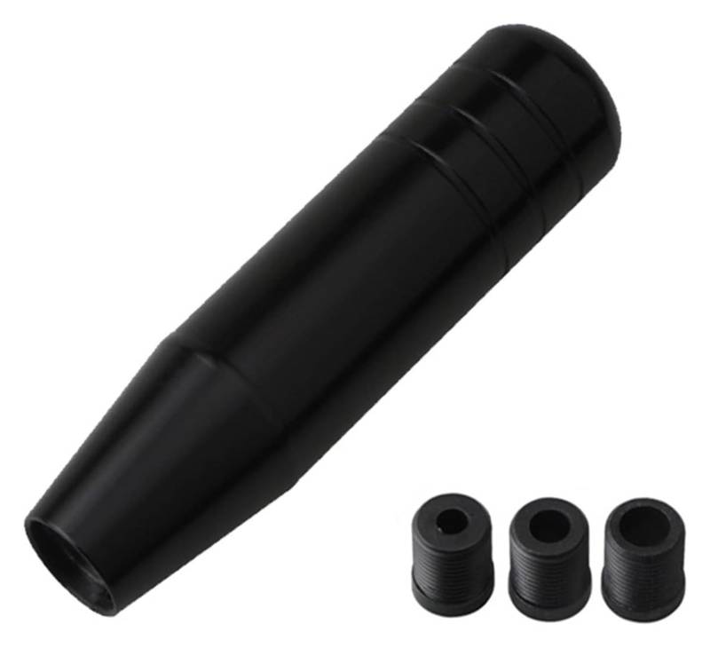 Universal Auto 13cm 18cm Länge Manuelle Schaltknauf Racing Auto Shift Schaltknauf Mit 3 Adapter Stick Shifter Handball Schaltknauf Kopf(13cm Black) von BGHGCVAOK