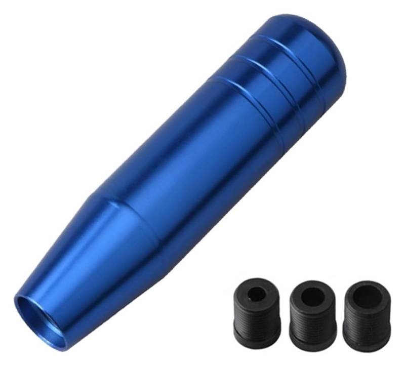 Universal Auto 13cm 18cm Länge Manuelle Schaltknauf Racing Auto Shift Schaltknauf Mit 3 Adapter Stick Shifter Handball Schaltknauf Kopf(13cm Blue) von BGHGCVAOK