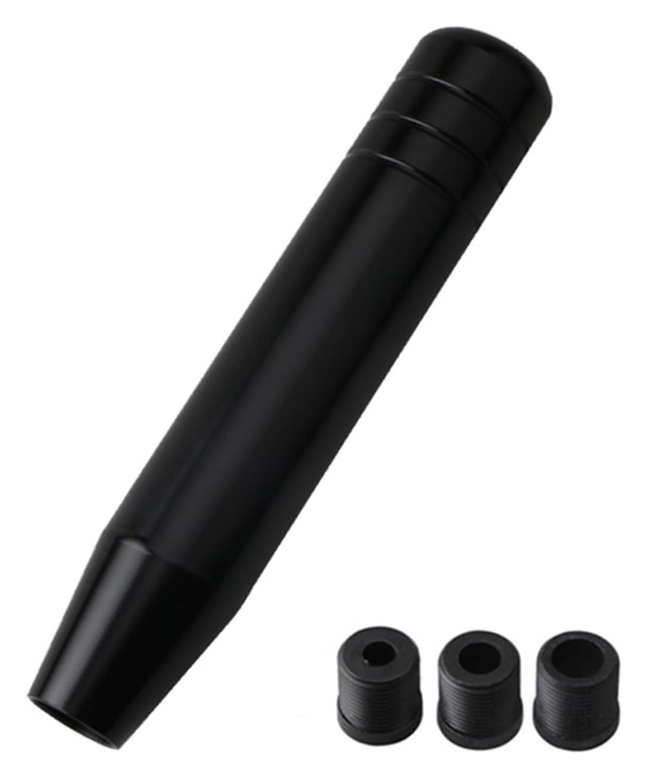 Universal Auto 13cm 18cm Länge Manuelle Schaltknauf Racing Auto Shift Schaltknauf Mit 3 Adapter Stick Shifter Handball Schaltknauf Kopf(18cm Black) von BGHGCVAOK