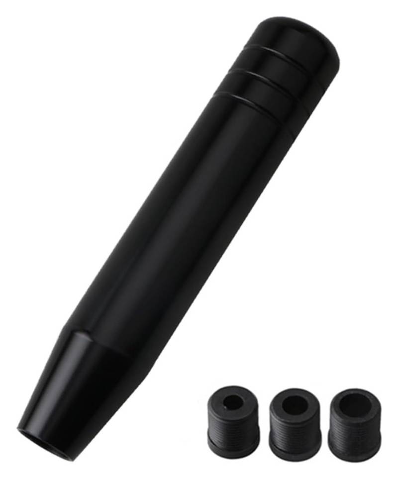 Universal Auto 13cm 18cm Länge Manuelle Schaltknauf Racing Auto Shift Schaltknauf Mit 3 Adapter Stick Shifter Handball Schaltknauf Kopf(18cm Black) von BGHGCVAOK