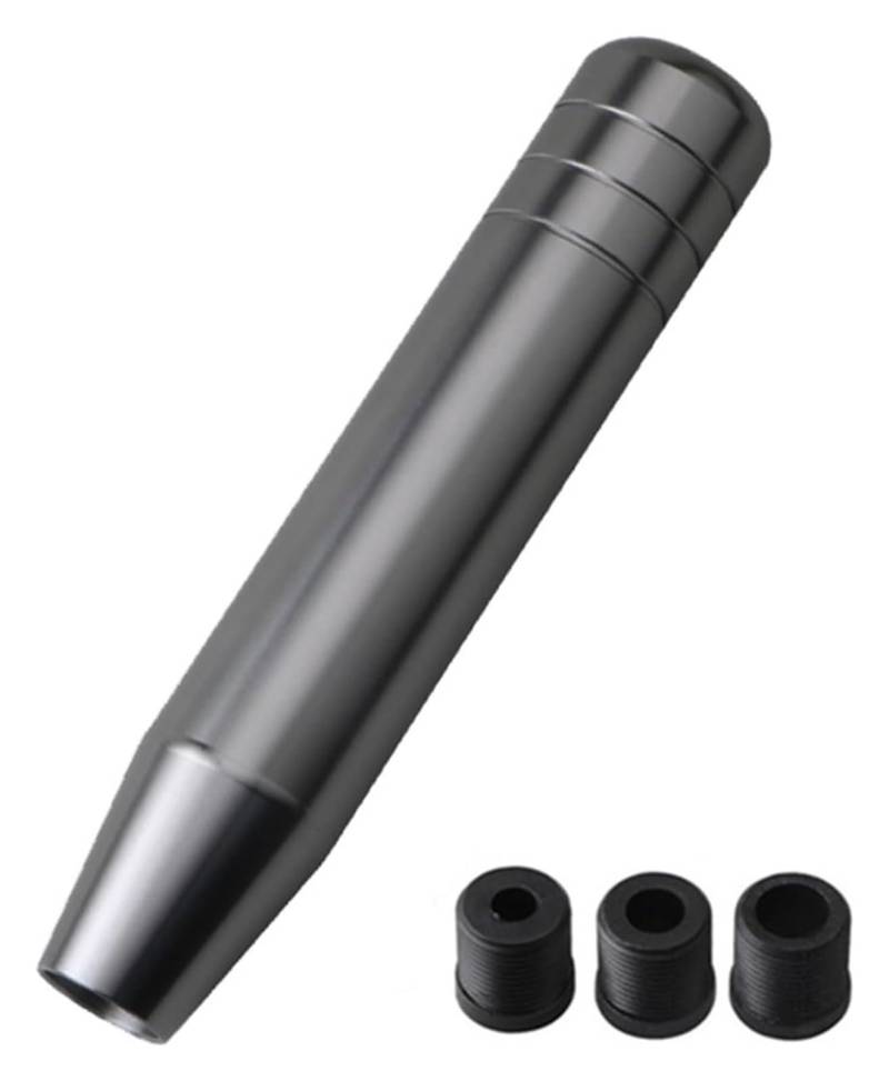 Universal Auto 13cm 18cm Länge Manuelle Schaltknauf Racing Auto Shift Schaltknauf Mit 3 Adapter Stick Shifter Handball Schaltknauf Kopf(18cm Titanium) von BGHGCVAOK
