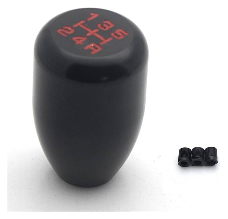 Universal Racing 5 Geschwindigkeit Auto Getriebe Shifter Knauf Manuelle Automatische Legierung Schalthebel Stick Shifter Handball Schaltknauf Kopf(Schwarz) von BGHGCVAOK