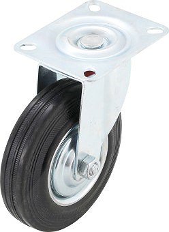 Bgs Do It Yourself Lenkrolle - mit Anschraubsockel - Ø 125 mm [Hersteller-Nr. 80957] von BGS Do it yourself