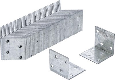 Bgs Do It Yourself Winkelverbinder - 40 x 40 x 40 x 2 mm - Spar-Pack - 50 Stück [Hersteller-Nr. 80934-50] von BGS Do it yourself