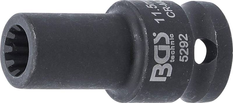BGS 5292 | Bremssattel-Einsatz | 10-kant | für VAG und Porsche | SW 11,5 mm, Schwarz von BGS