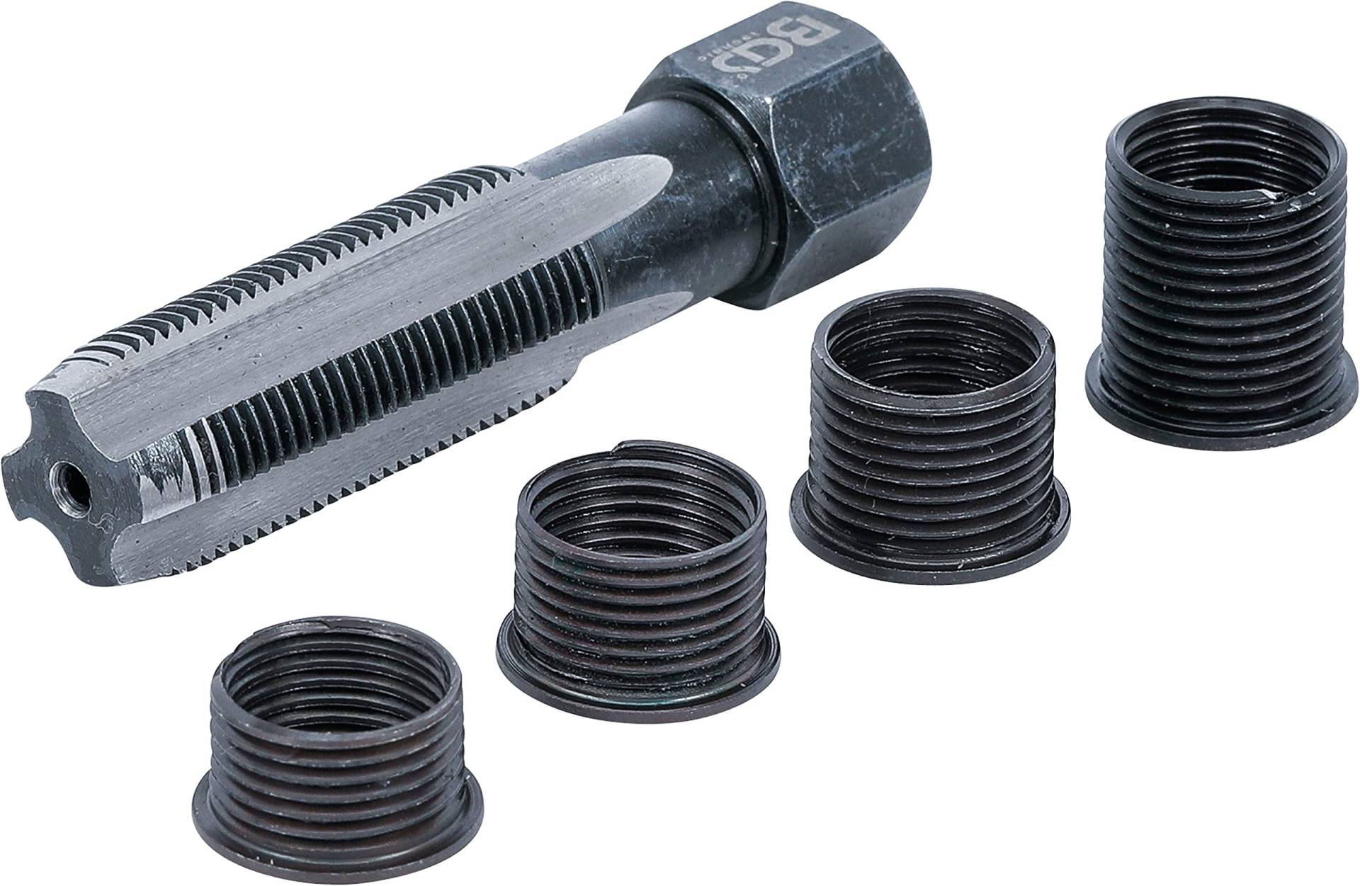 BGS 152 | Reparatursatz für Zündkerzengewinde | M14 x 1,25 mm | 5-tlg. BGS 152 | Reparatursatz für Zündkerzengewinde | M14 x 1,25 mm | 5-tlg. von BGS