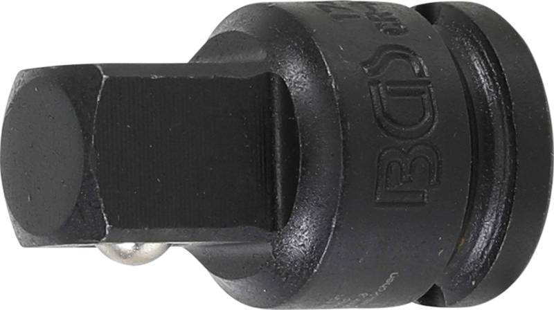 BGS 174 | Kraft-Steckschlüssel-Adapter | Innenvierkant 10 mm (3/8") - Außenvierkant 12,5 mm (1/2") | Reduzierstück, Reduzierung | Schlagschrauber von BGS