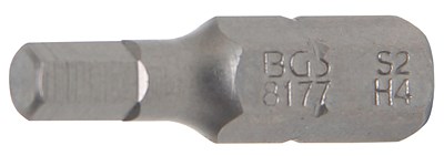 Bgs Bit - Antrieb Außensechskant 6,3 mm (1/4) - Innensechskant 4 mm [Hersteller-Nr. 8177] von BGS