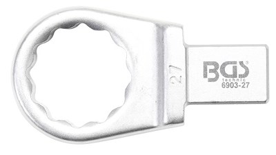 Bgs Einsteck-Ringschlüssel - 27 mm - Aufnahme 14 x 18 mm [Hersteller-Nr. 6903-27] von BGS