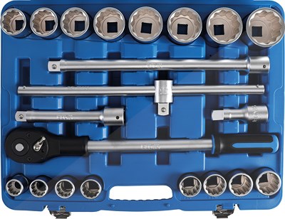 Bgs Steckschlüssel-Satz - Antrieb 20 mm (3/4) - Zollgrößen - 21-tlg. [Hersteller-Nr. 1107] von BGS