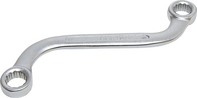 Bgs S-Form Doppel-Ringschlüssel Zwölfkant - SW 10 x 11 mm [Hersteller-Nr. 30741] von BGS