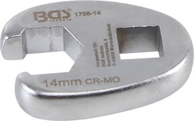 Bgs Hahnenfußschlüssel - Innenvierkant 10 mm (3/8) - SW 14 mm [Hersteller-Nr. 1756-14] von BGS