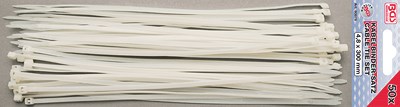 Bgs Kabelbinder-Sortiment - weiß - 4,8 x 300 mm - 50-tlg. [Hersteller-Nr. 80876] von BGS