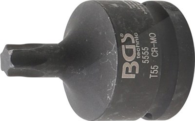 Bgs Kraft-Bit-Einsatz - Vierkant 3/4 - T-Profil (für Torx) T55 [Hersteller-Nr. 5555] von BGS