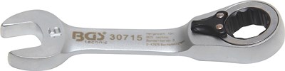 Bgs Ratschenring-Maulschlüssel - kurz - umschaltbar - SW 15 mm [Hersteller-Nr. 30715] von BGS