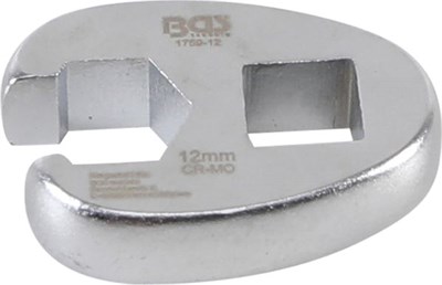 Bgs Hahnenfußschlüssel - Innenvierkant 10 mm (3/8) - SW 12 mm [Hersteller-Nr. 1756-12] von BGS